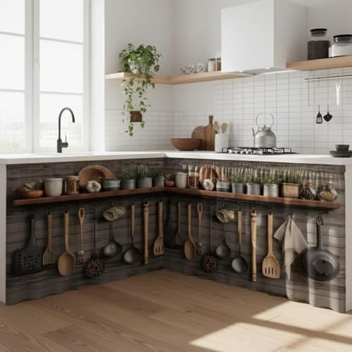 Under Counter Kitchen Curtain – Stylish Sink Storage Cover