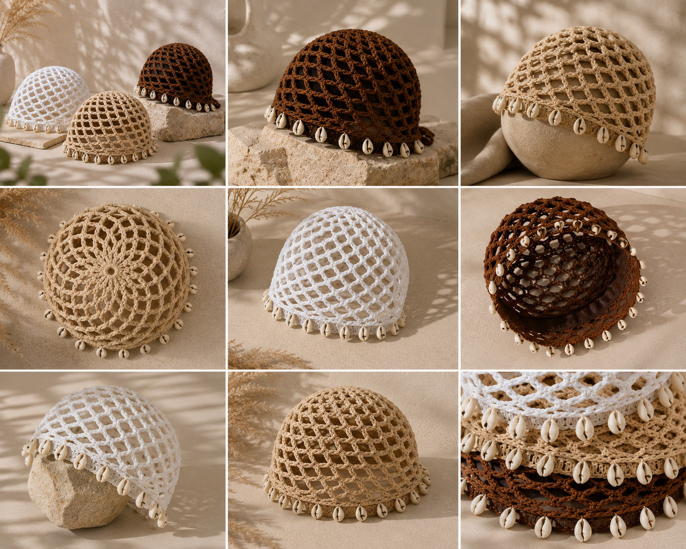 Crochet Mesh Cap