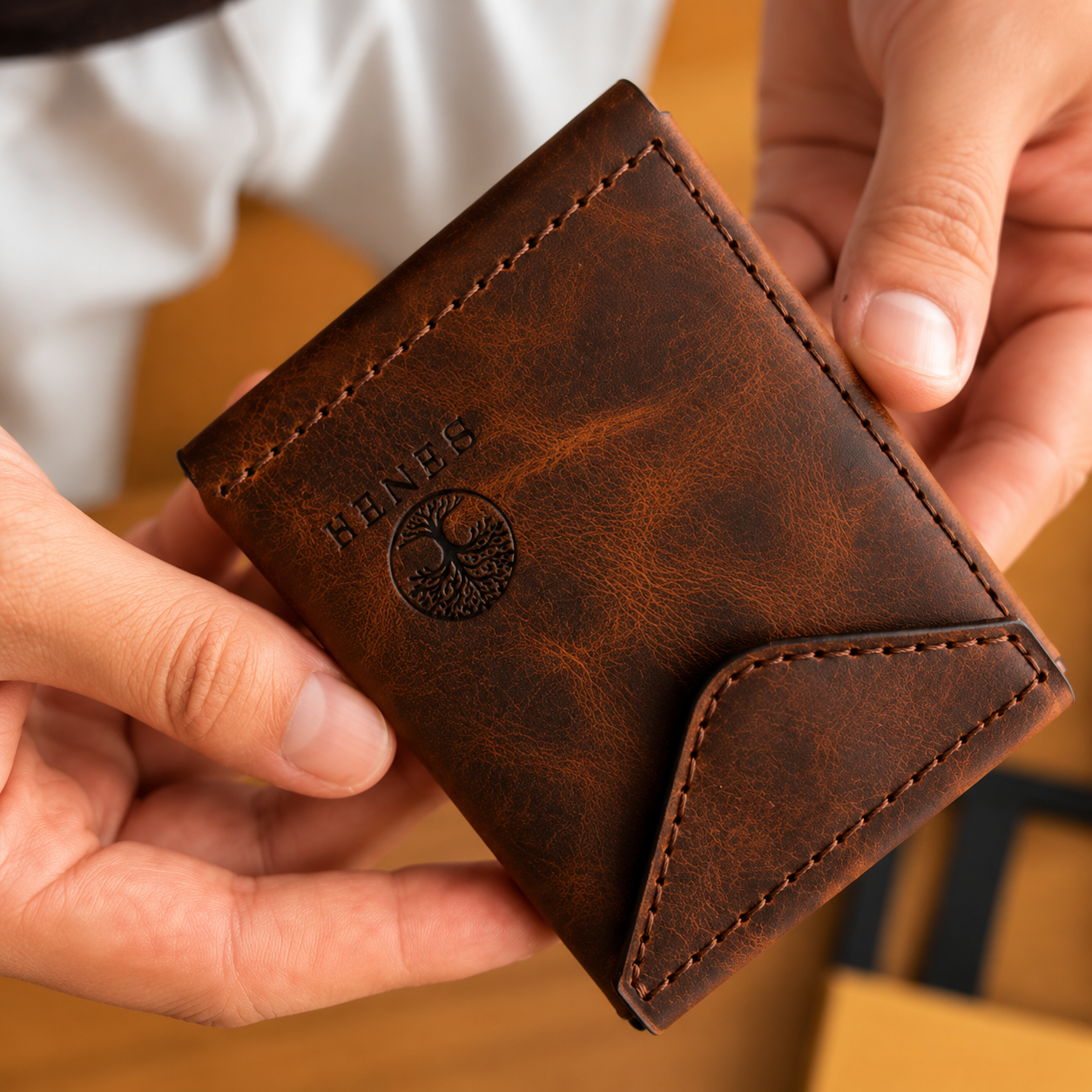 Vintage Slim Leather Wallet