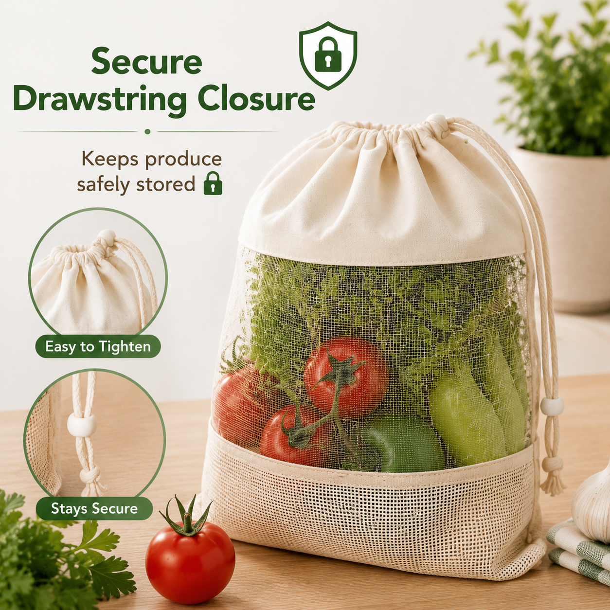 Reusable Vegetable Mesh Bags