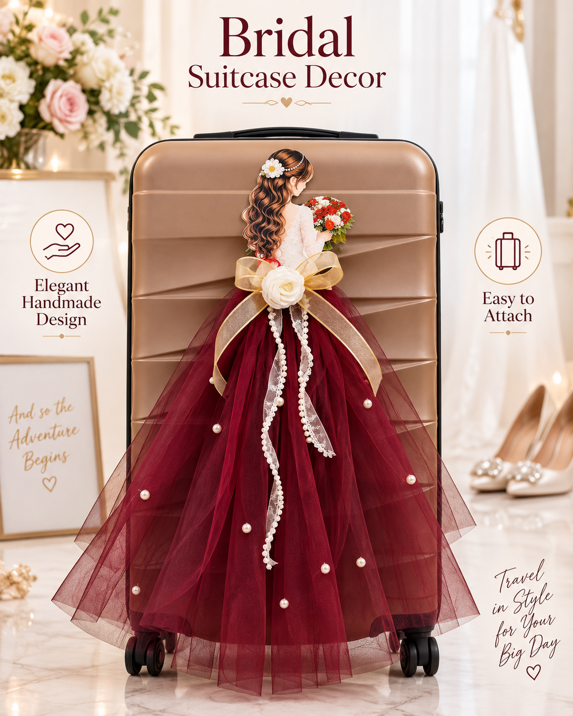 Bridal Suitcase Decor