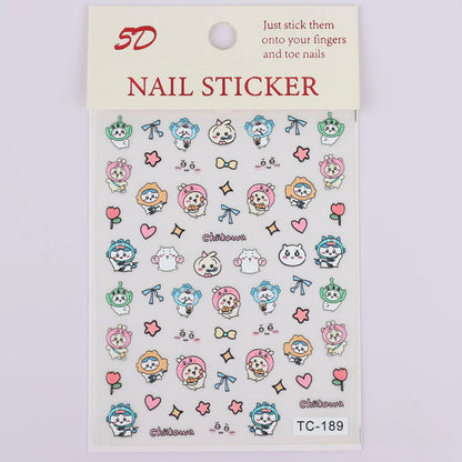 Re-Usable 3D Fancy nail stickers