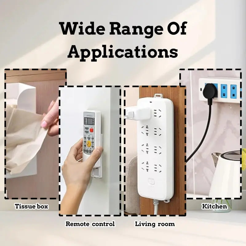Self Adhesive Punch-Free Power Strip Holder