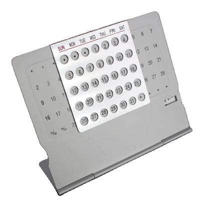 Forever Aluminum Desk Calendar – Creative Table Organizer