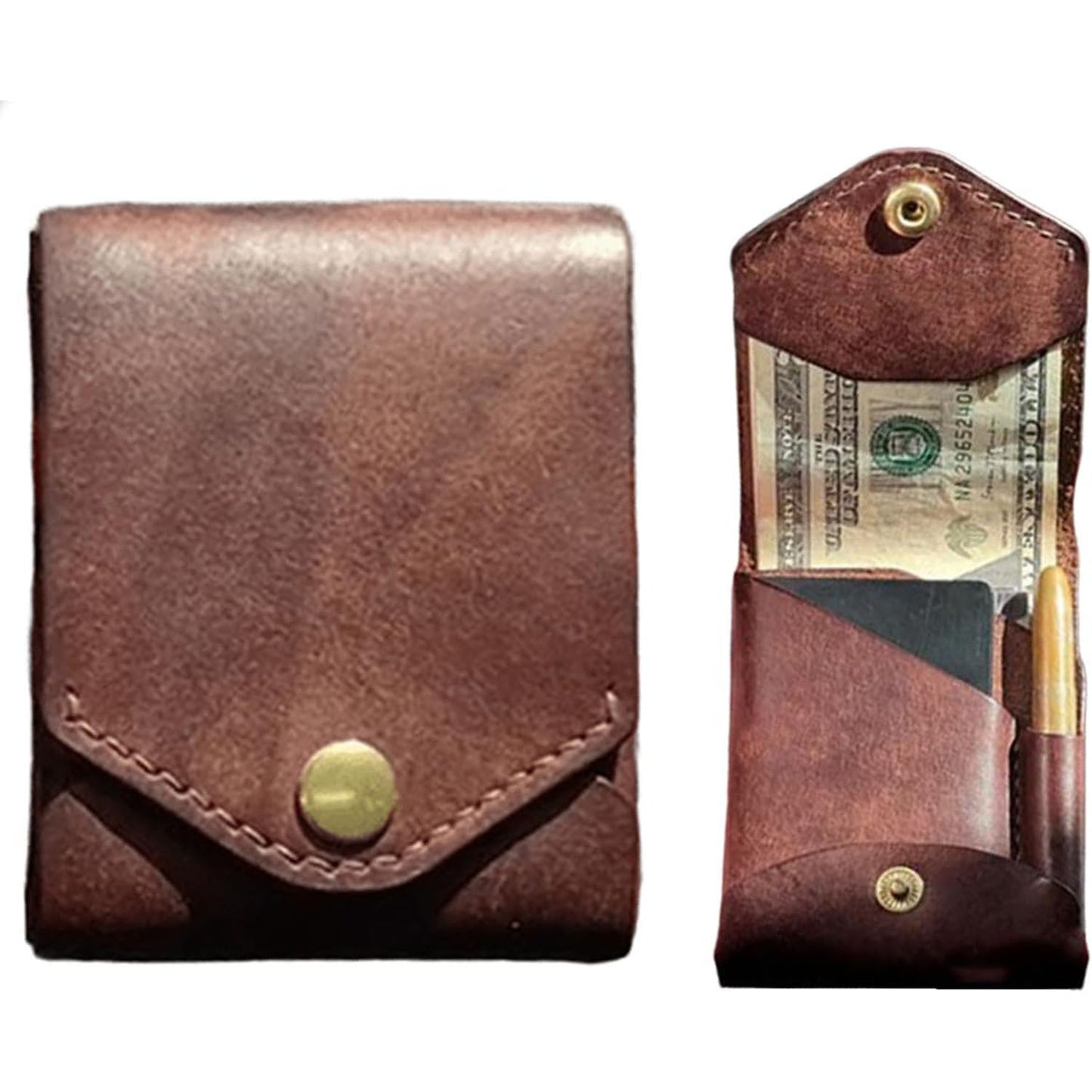 Premium Slim Leather Wallet – Compact Handmade Card Holder