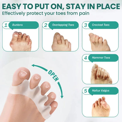Soft Silicone Toe Separator & Foot Corrector