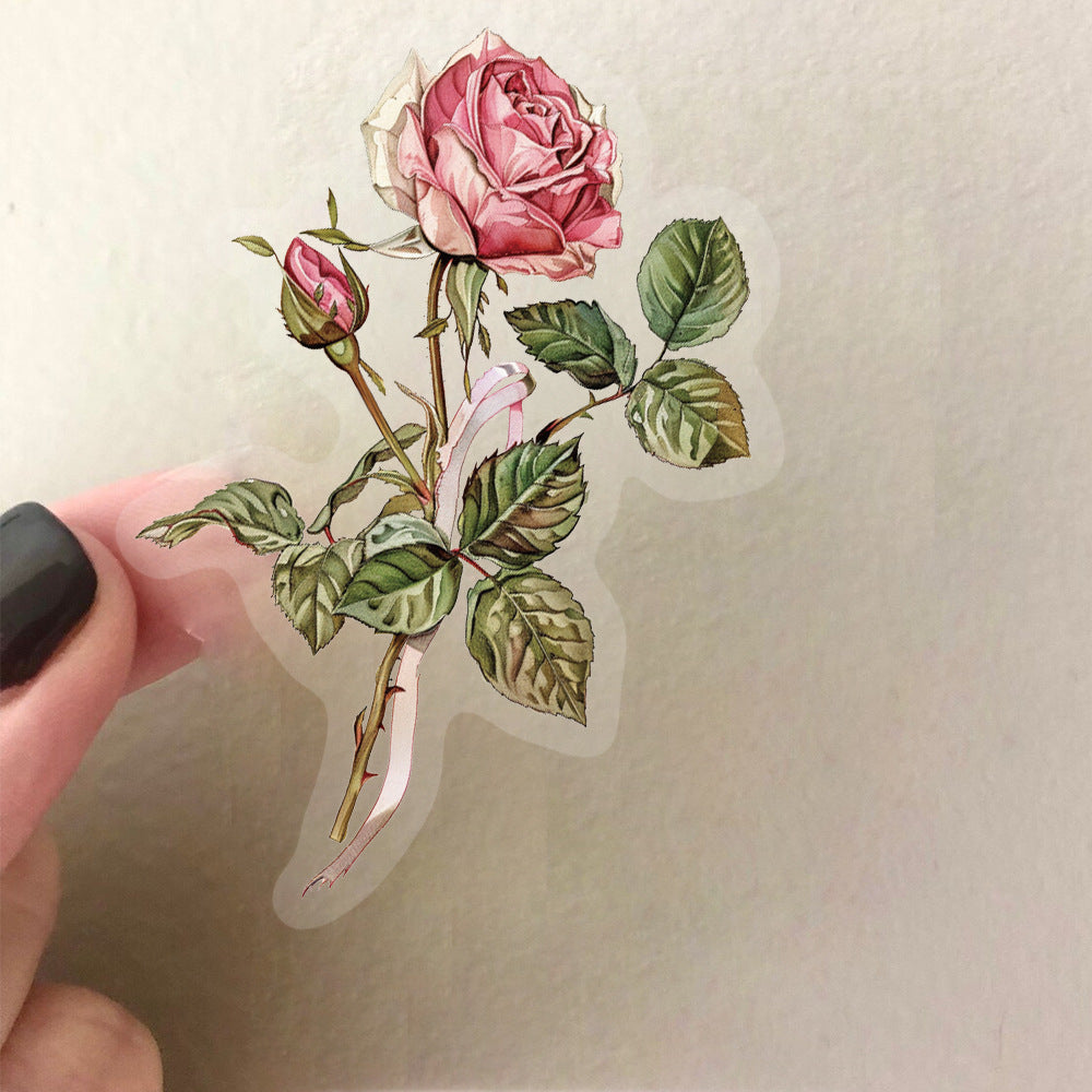 Aesthetic Floral & Alphabet Sticker Pack