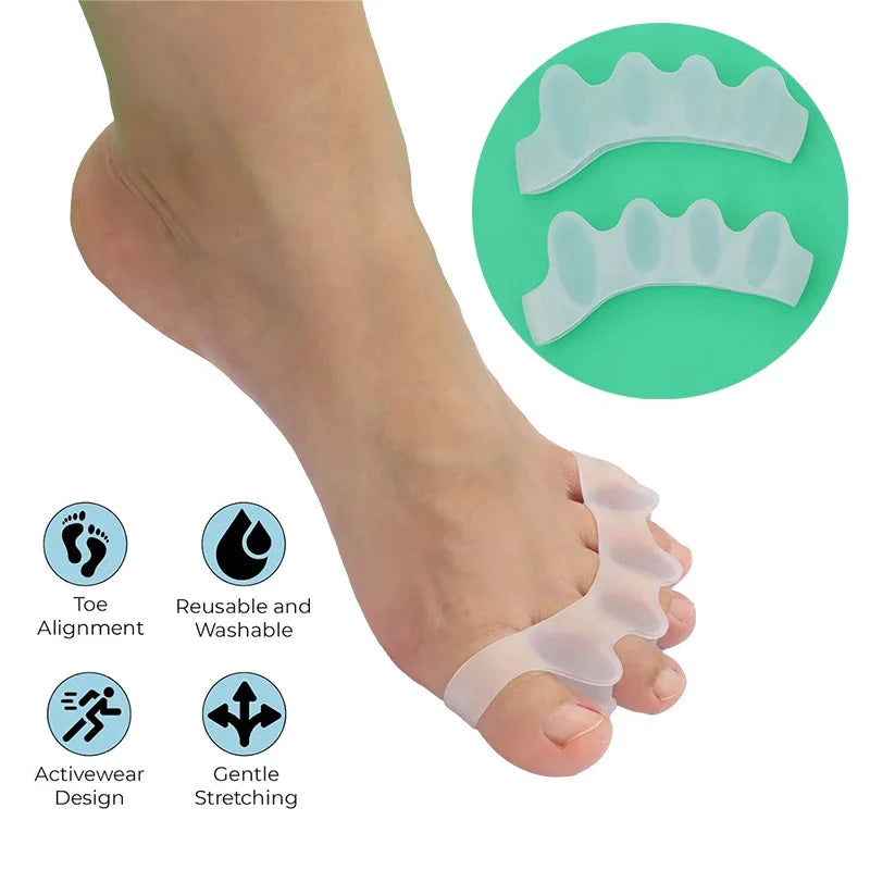Soft Silicone Toe Separator & Foot Corrector