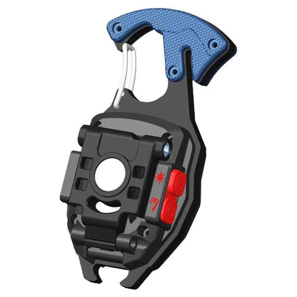 9-in-1 LED Keychain Light with Lighter, Multi Tools & USB-C Charging