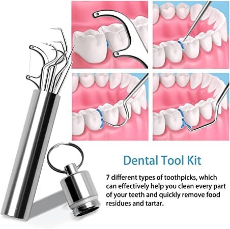 7 in 1 Titanium Toothpick KeyChain