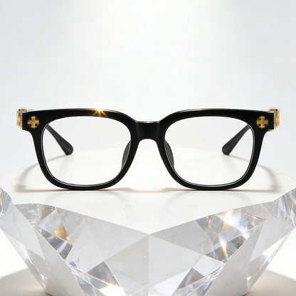 Unisex Rectangle Anti‑Blue Light Glasses Frame