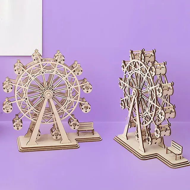 DIY 3D Craft Kit – Handmade Wooden Puzzle & Miniature Building