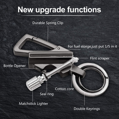 Permanent Match Fire Starter Keychain