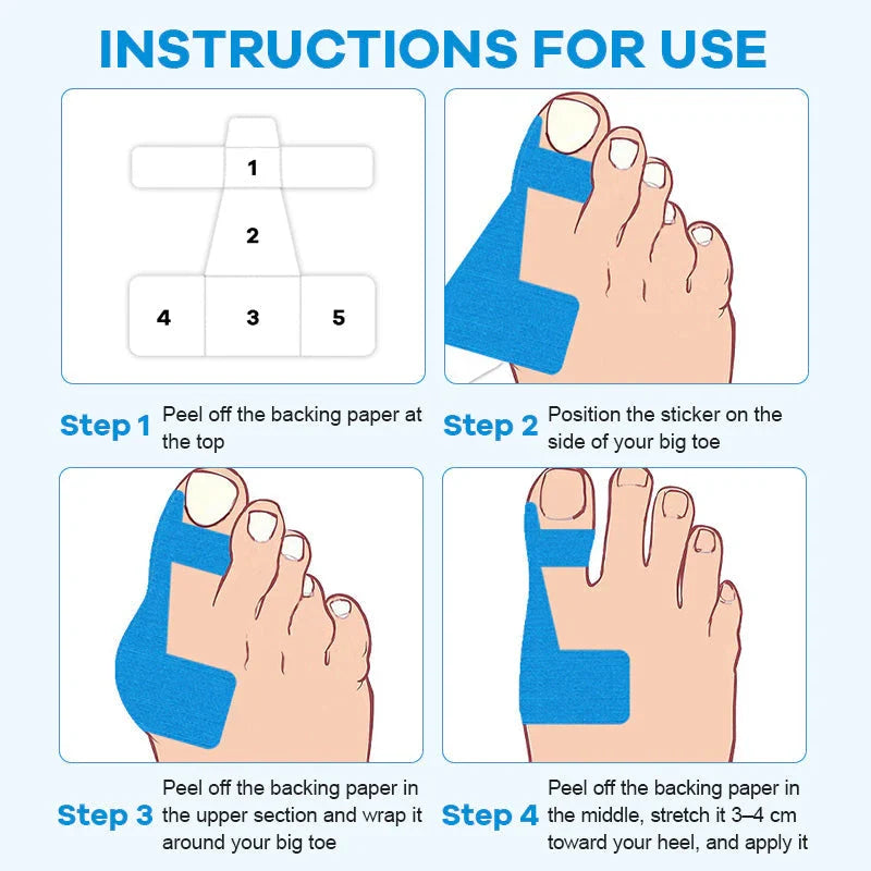 Pre-cut  Big Toe Corrector Strips