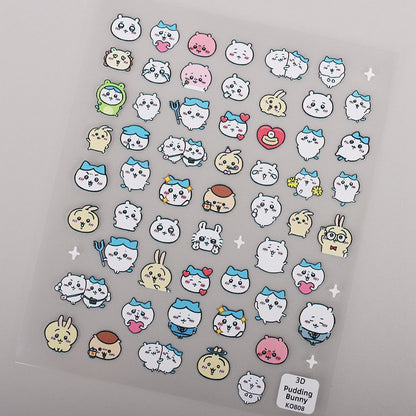 Re-Usable 3D Fancy nail stickers