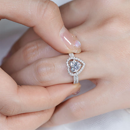 2 in 1 Matching Hearts Ring