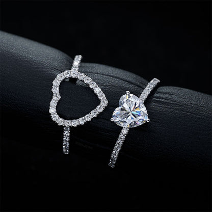 2 in 1 Matching Hearts Ring