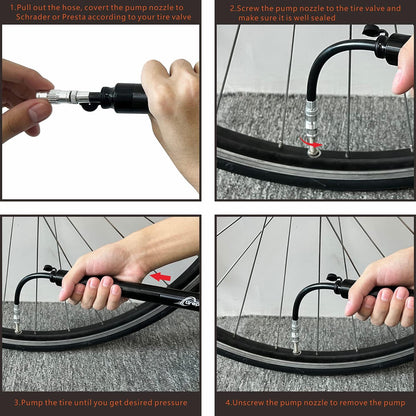 2 in 1 Car and Bike Universal Tire Pump