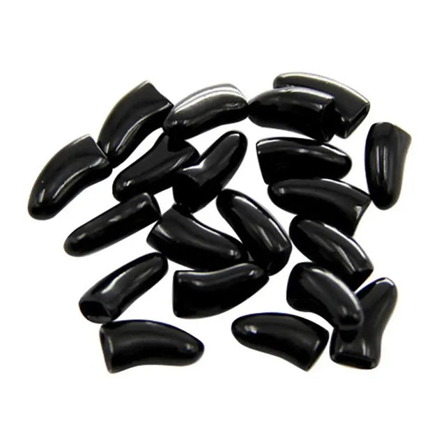 Imported Soft Silicone Nail Caps For Cats (Pack of 20)