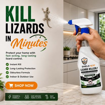 Lizard Killer – Odourless Instant Kill & Long-Lasting Repellent Spray