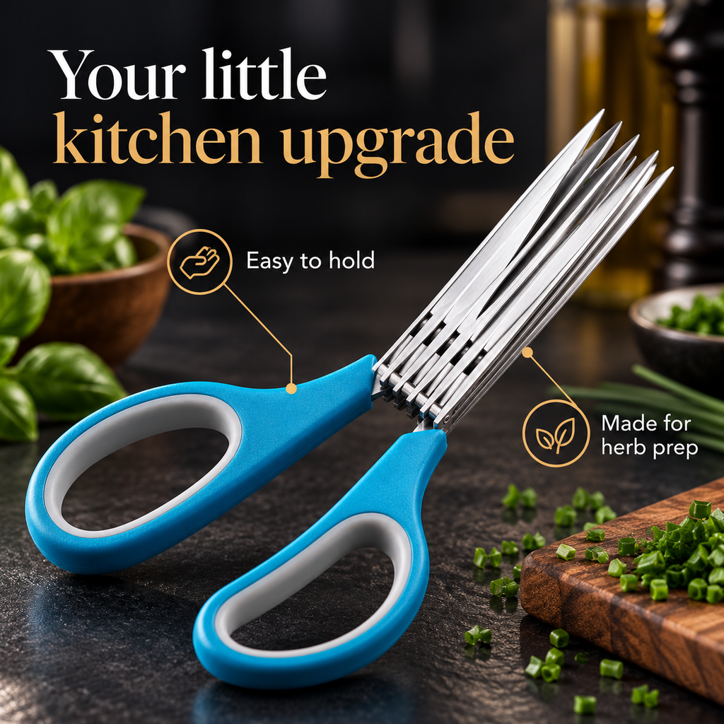 5-Blade Herb Scissors.