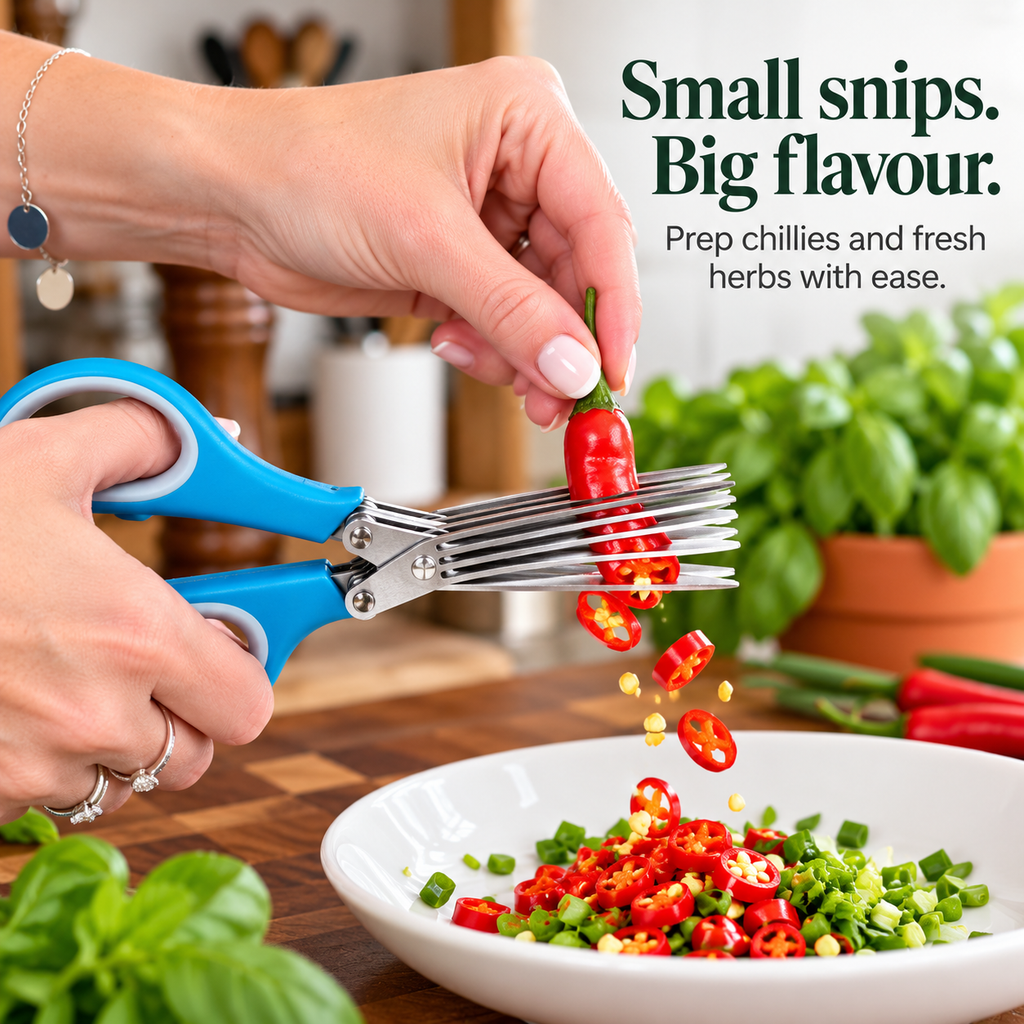5-Blade Herb Scissors.