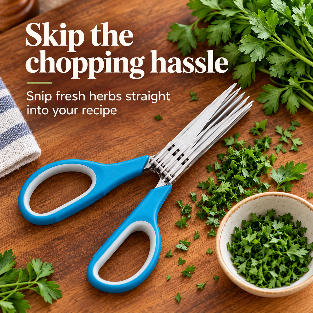 5-Blade Herb Scissors.