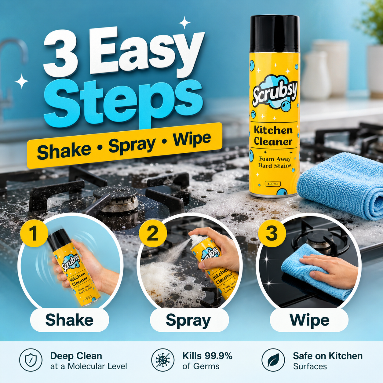 Scrubsy Kitchen Cleaner Spray