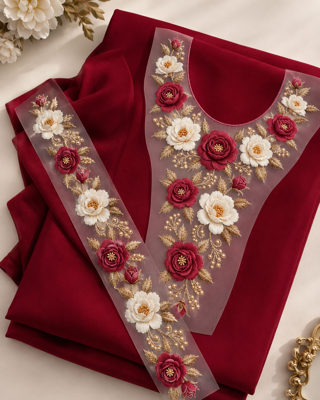 3D Embroidery Patch (Neck+Arms+Daman)