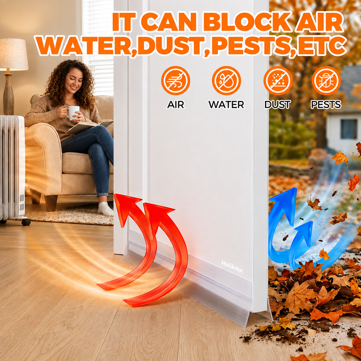 Self-Adhesive Sealing Tape - Ideal for Doors, Windows and Cabinets