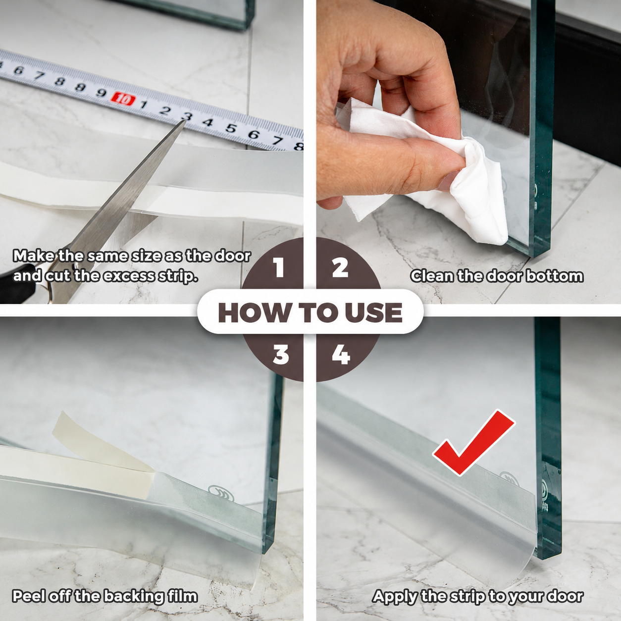 Self-Adhesive Sealing Tape - Ideal for Doors, Windows and Cabinets