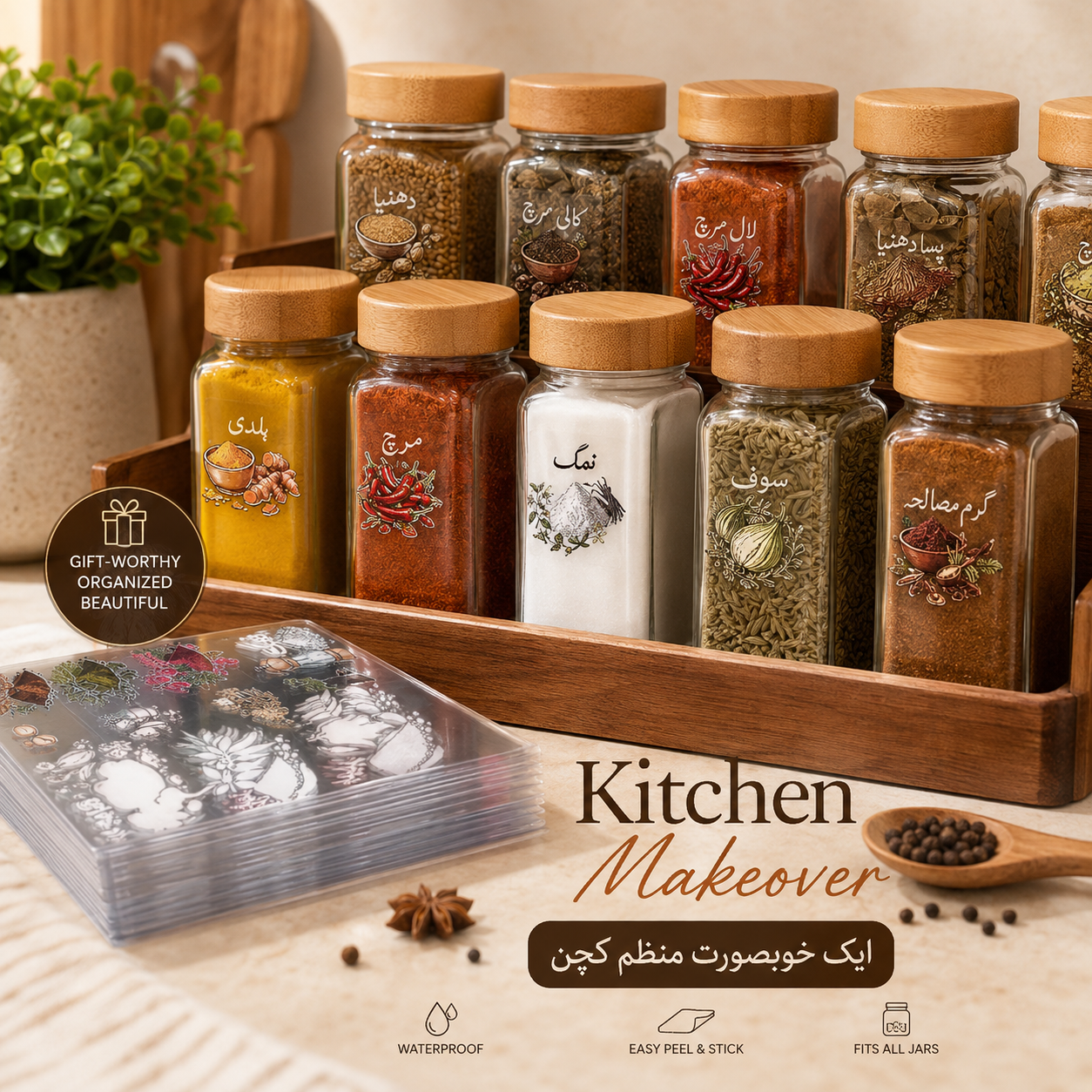 Spice Jar Stickers
