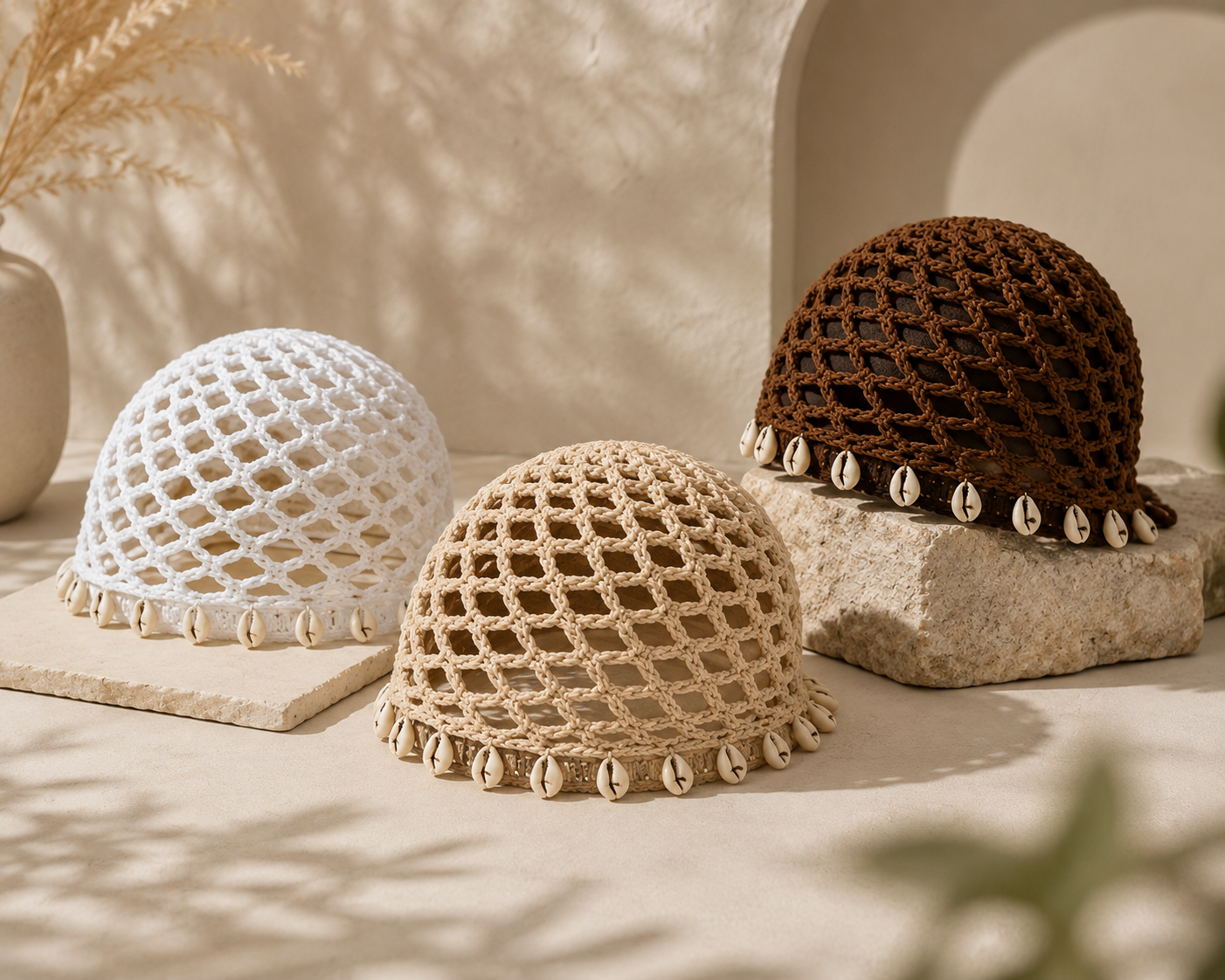 Crochet Mesh Cap