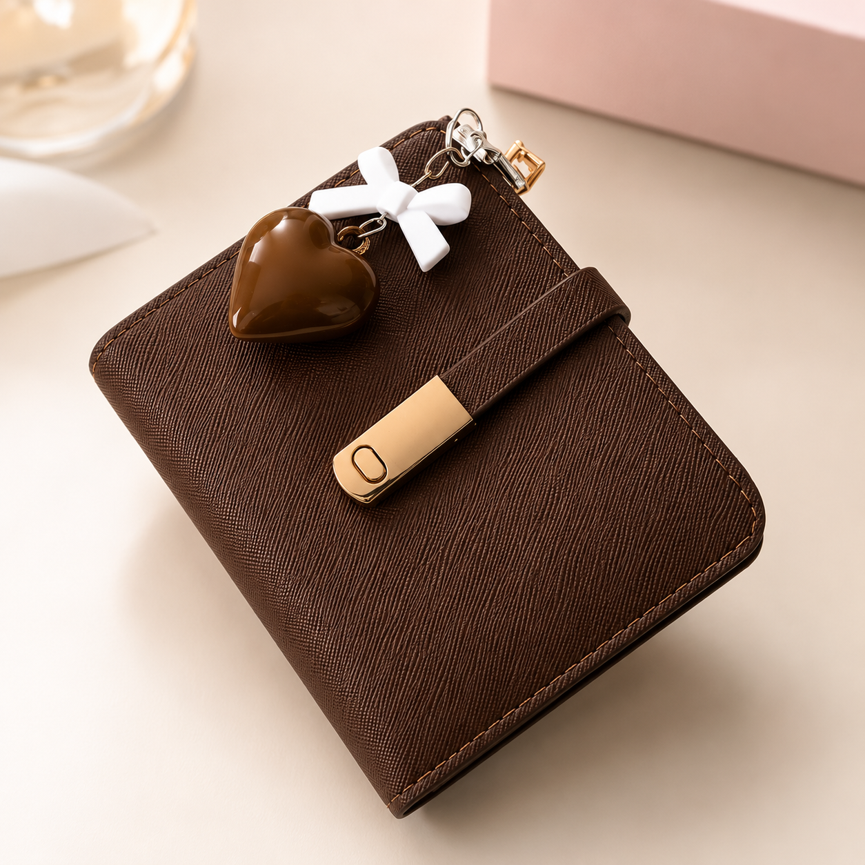 Elegant Magnetic Closure Wallet