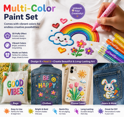 Puffy Velvet Paint Markers – Fabric Art & DIY Craft