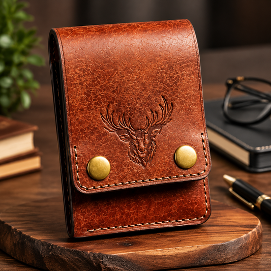 Vintage Double Snap Leather Wallet