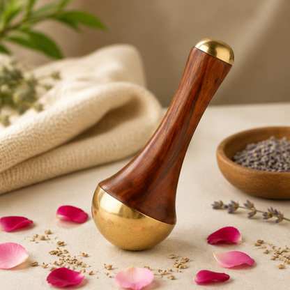 Double-Sided Kansa Wand Facial & Foot Massage Tool