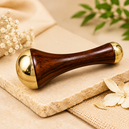 Double-Sided Kansa Wand Facial & Foot Massage Tool