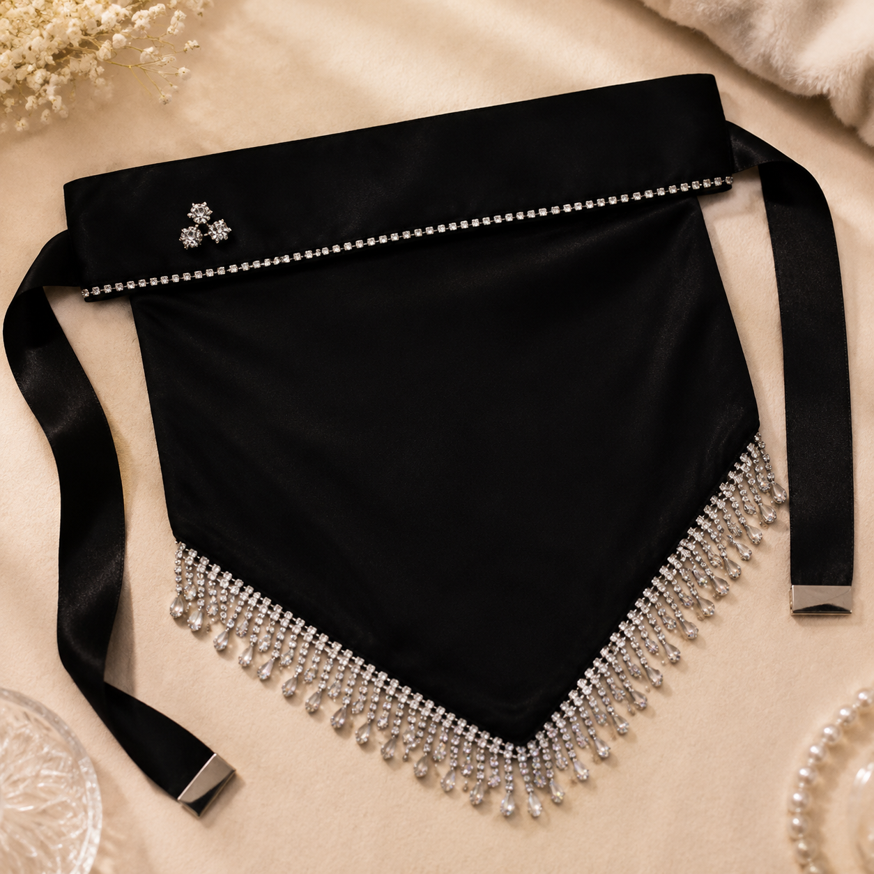 🖤 Saudi Luxury Crystal Niqab