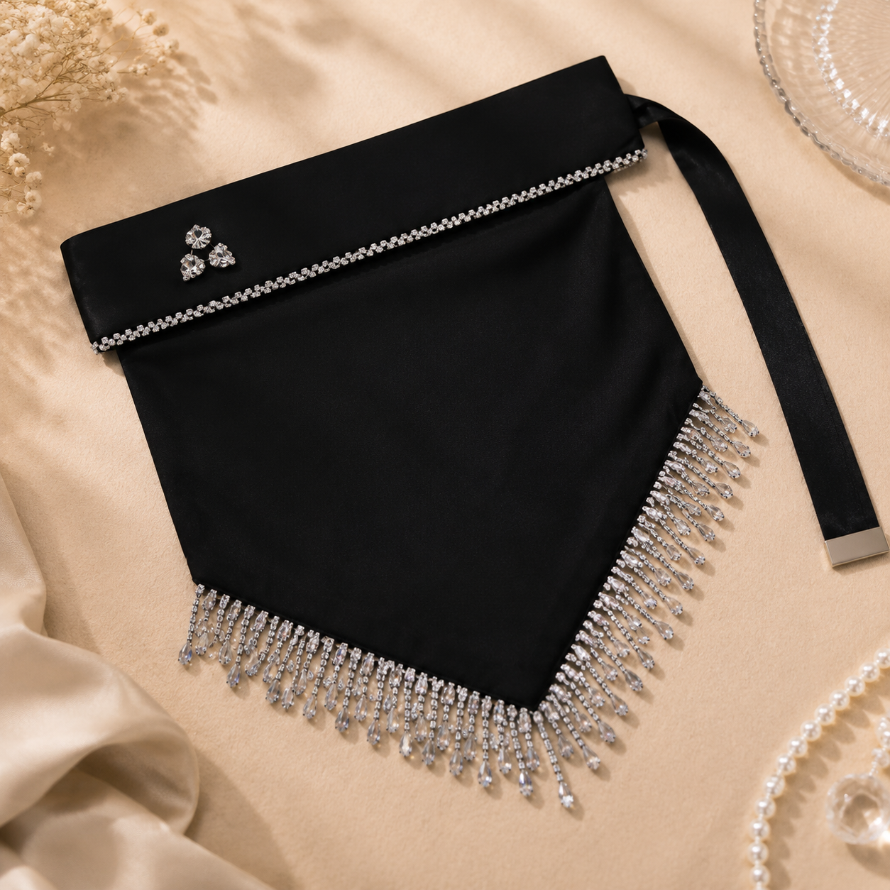 🖤 Saudi Luxury Crystal Niqab