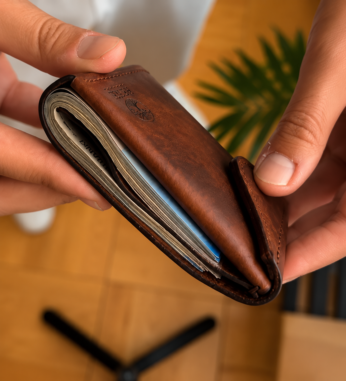 Vintage Slim Leather Wallet
