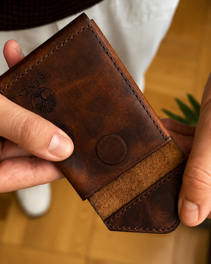 Vintage Slim Leather Wallet
