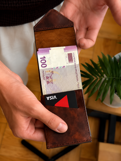 Vintage Slim Leather Wallet