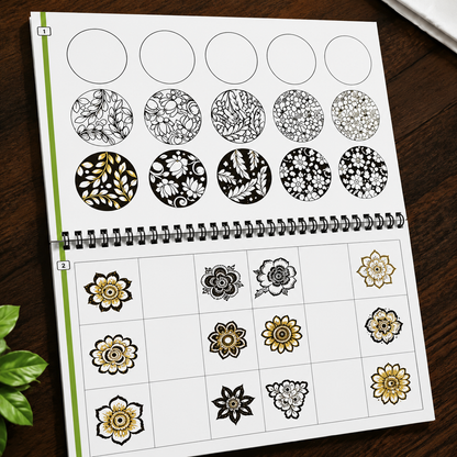 Reusable Mehendi Practice Book Henna Designs Easily