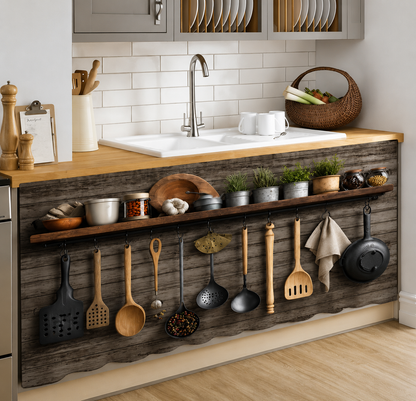 Under Counter Kitchen Curtain – Stylish Sink Storage Cover