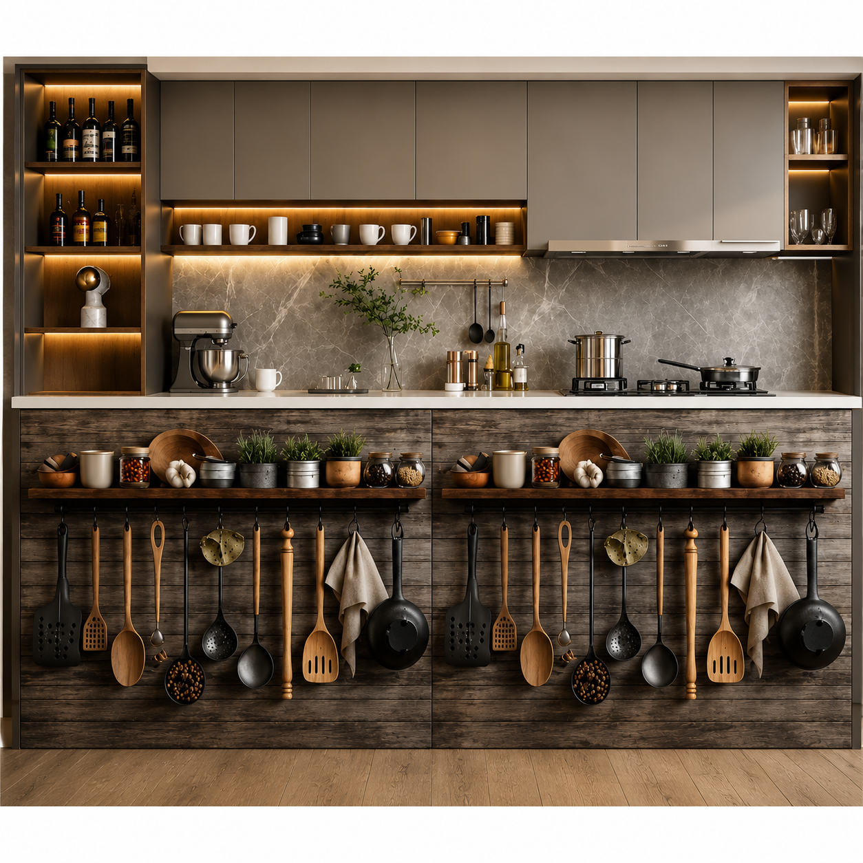 Under Counter Kitchen Curtain – Stylish Sink Storage Cover