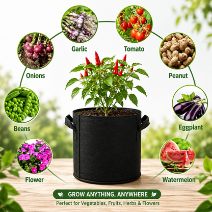 Premium Fabric Grow Bags – Durable Plant Pots