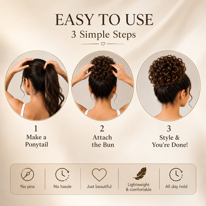 Instant Volume Curly Hair Bun