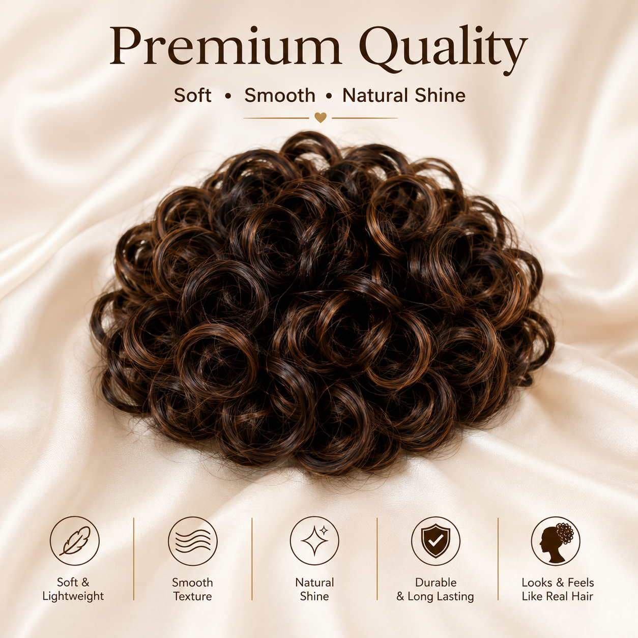 Instant Volume Curly Hair Bun
