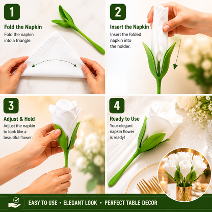 Luxury Floral Napkin Holders